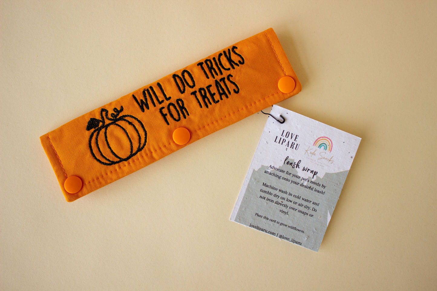 Koda Snacks x Love Liparu Leash Wrap | Will Do Tricks for Treats