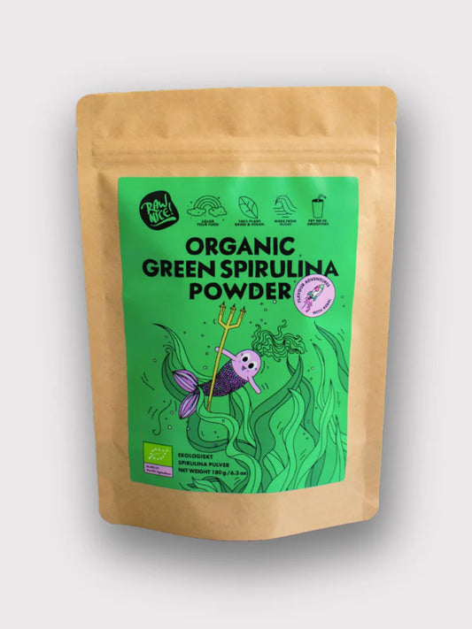 Organic Green Spirulina 6.34oz | Rawnice!