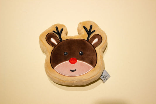 Midlee Reindeer Sugar Cookie Dog Toy: Small