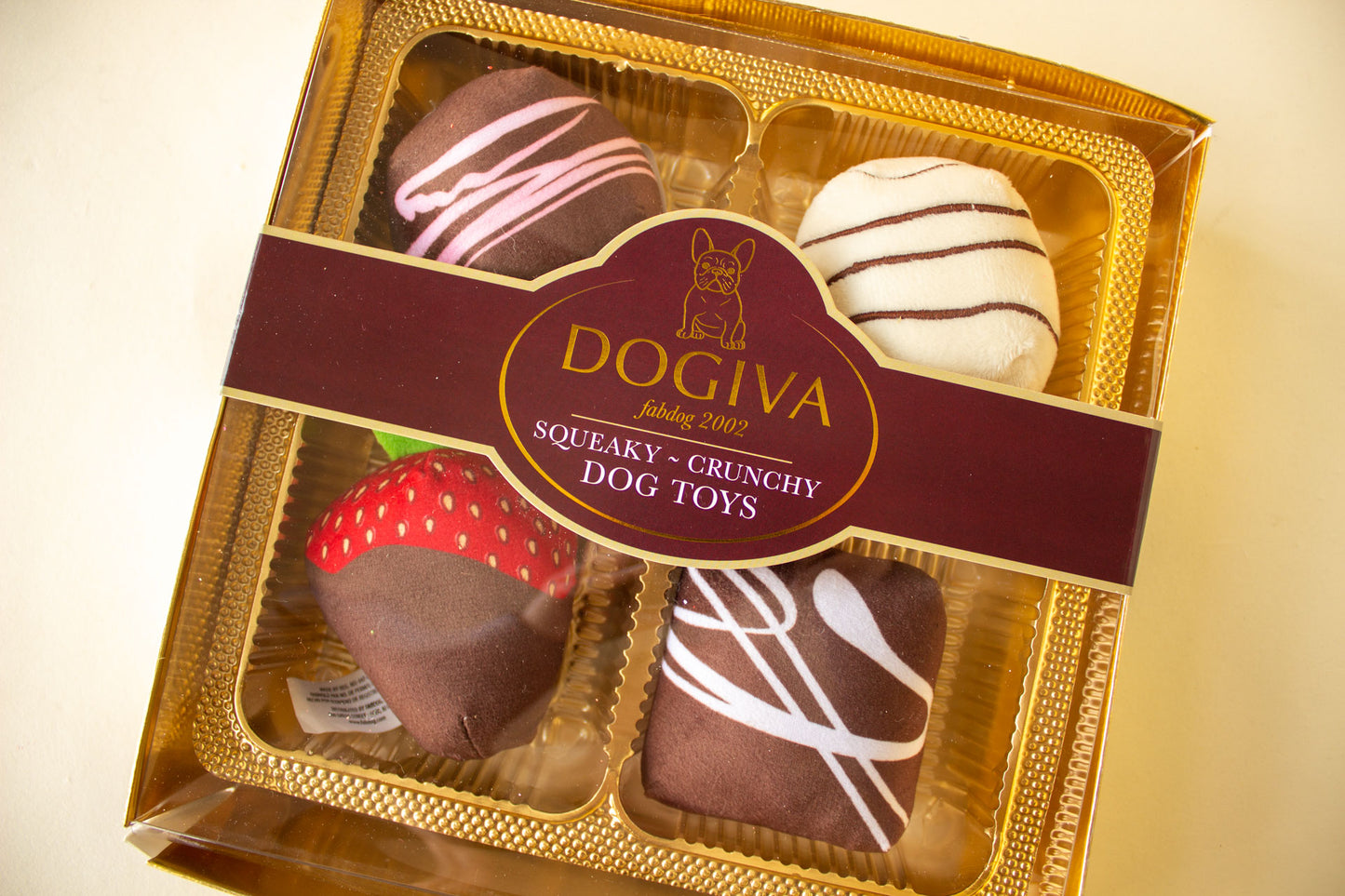 Dogiva Box of Chocolates Valentine's Day Dog Toy