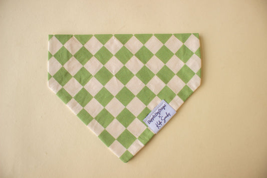 Green Checkered Bandana