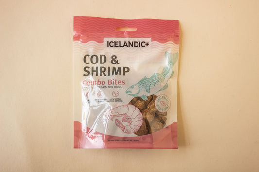 Cod & Shrimp Combo Bites Fish Dog Treat 3.0-oz | Icelandic+