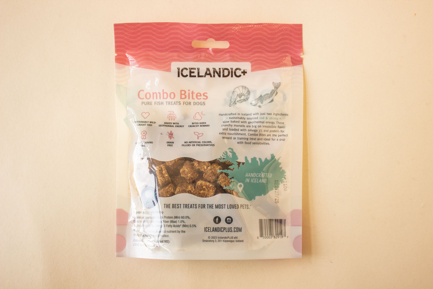 Cod & Shrimp Combo Bites Fish Dog Treat 3.0-oz | Icelandic+