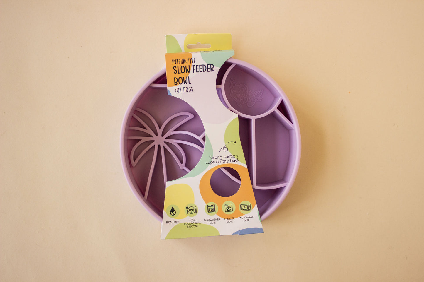 Loco Coco Interactive Slow Feeder Bowl: Lavender | Happy Dingos