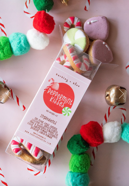 Peppermint Kisses Minis | Barkley & Blue