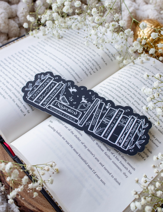 Fourth Wing Violet's Bookshelf Bookmark | Meaggie Moos