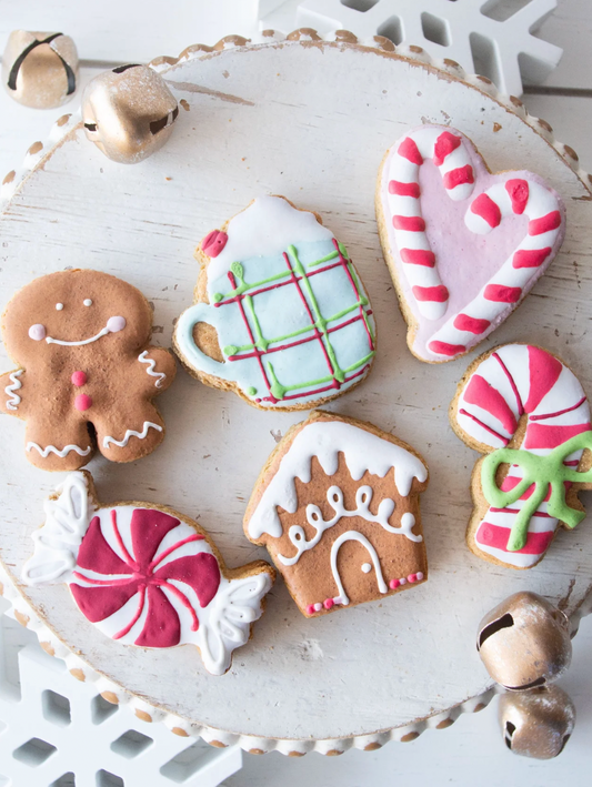 Gingerbread Wishes Biscuit Set | Barkley & Blue