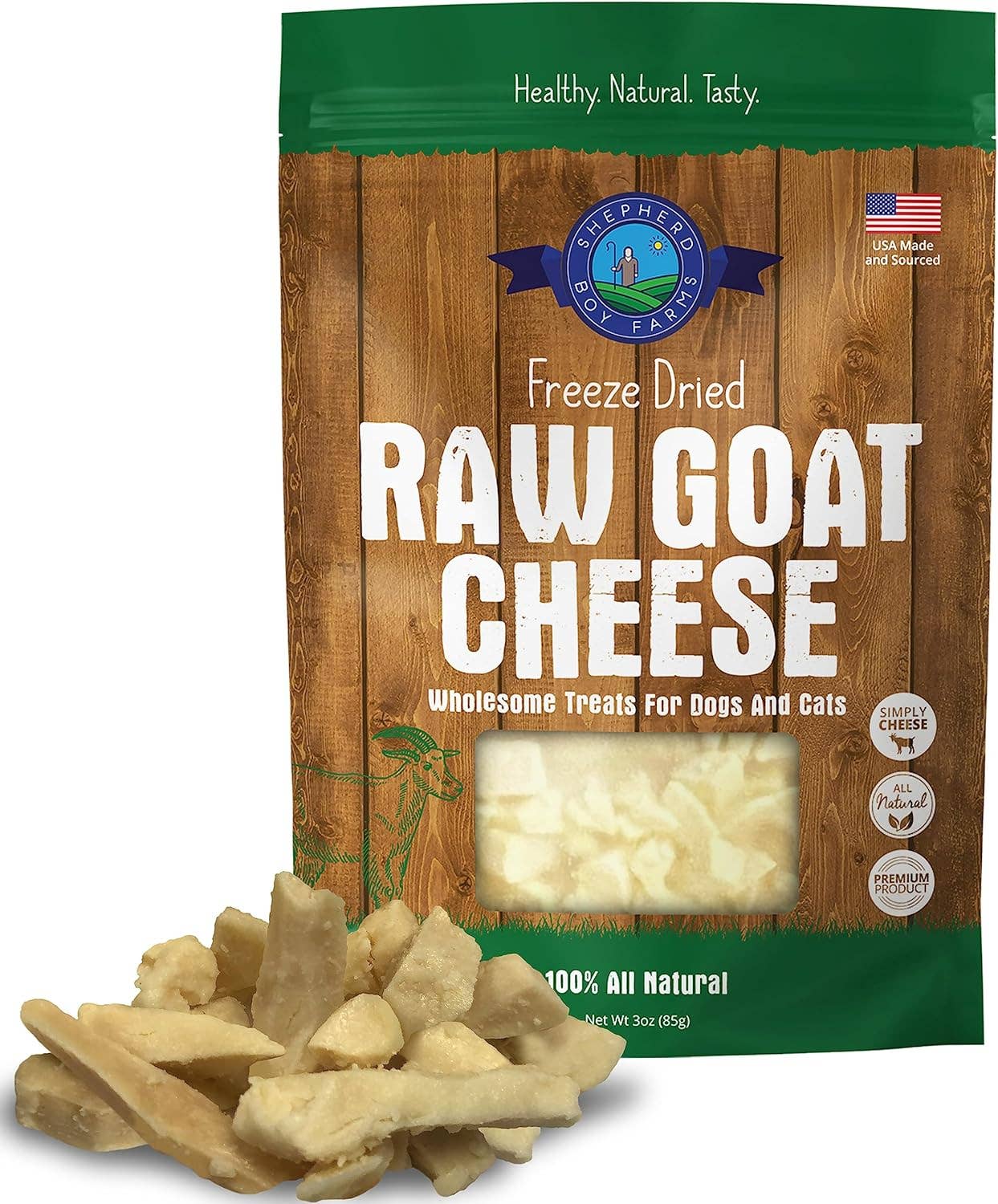 Freeze Dried Raw Goat Cheese: 3oz | Shepherd Boy Farms