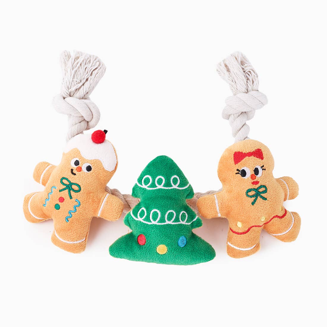 Holiday Gingerbread Man Tug | HugSmart Pet