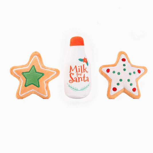 Milk & Cookies Plush Toy 3pc Set | HugSmart Pet