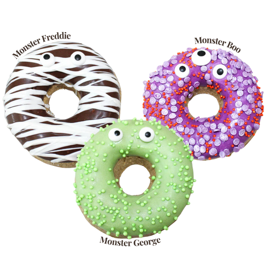 Monster Mutts 3pc Donuts | K9 Granola Factory