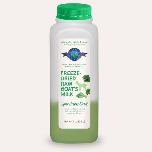 Freeze-Dried Raw Goat Milk Topper- Super Greens Blend | Shepherd Boy Farms