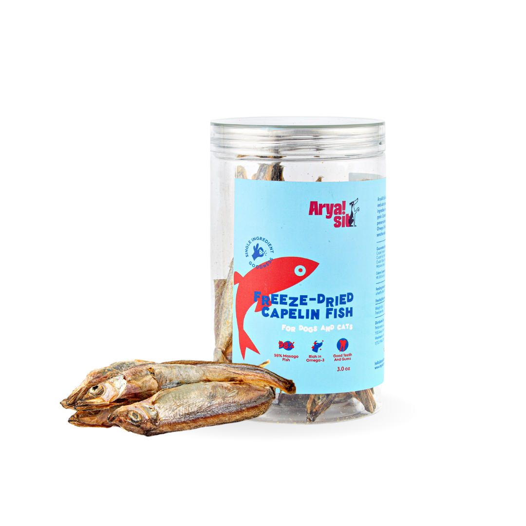 Dried capelin for dogs on sale