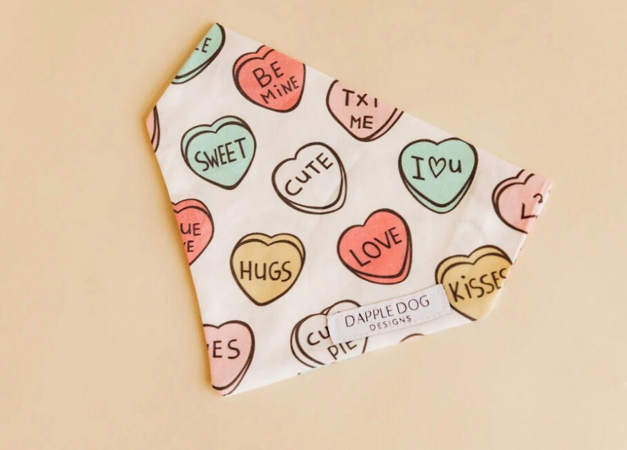 Conversation Hearts Bandana