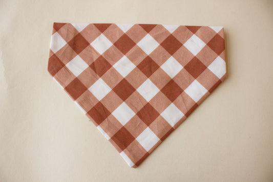 Rust Plaid Bandana